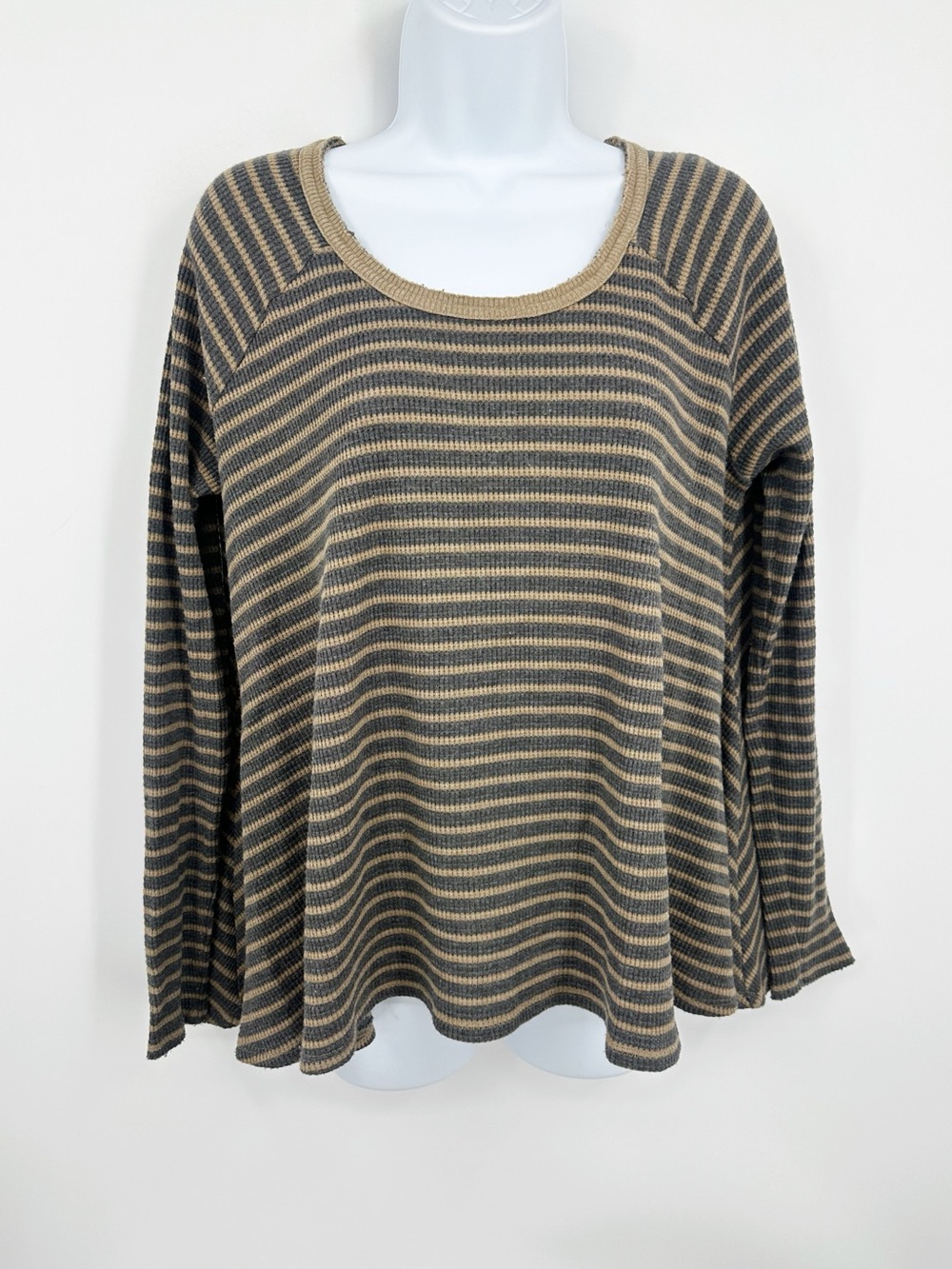 We The Free Striped Long Sleeve Shirt Size Small Boho